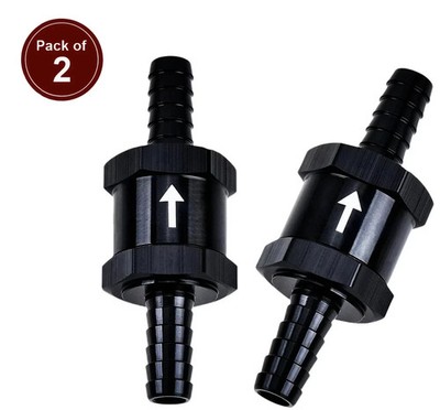 Fuel Check Valve 4/6/8/10/12/14mm One Way Inline Non Return Diesel Gasoline 2Pcs