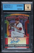 2015 Panini Prizm Tie-Dye 6/50 Robert Stephenson #5 BGS Authentic Auto 06bg