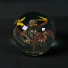 Murano Paperweight Mid Century Modern Art Glass Paperweight Vintage 3"