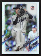 2021 Topps Chrome NPB Takeru Sasaki Refractors RC Rookie #42 Card