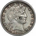 1916 Barber Quarter 25C Raw