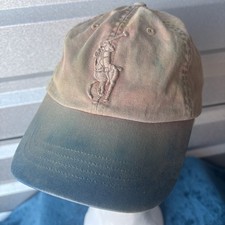 Polo Ralph Lauren Big Pony 3 Ball Cap Hat Tie Die Leather Strap One Size