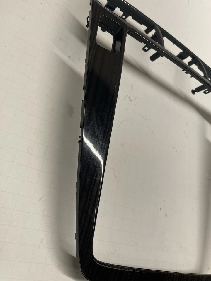 Acura MDX 2001-2006 Frontal OEM Ébano Cebra Madera Grano Superior Tablero Radio Bisel Borde Foto 4 de 4