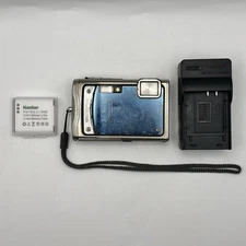 Olympus Stylus Tough 8000 12.0MP Blue Digital Camera Waterproof Tested Working