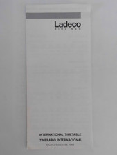 SYSTEM TIMETABLE LADECO AIRLINES 1989