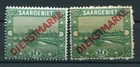 Saar Dienst 3A+B Both Colors** MNH Postfrisch (Y74828
