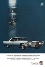 1969 Cadillac Sedan deVille: Vacation Car, Town Car Vintage Print Ad