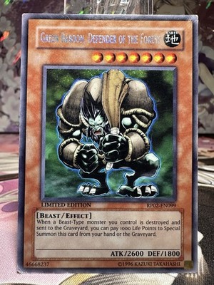 Green Baboon, Defender Of The Forrest RP02-EN099 Secret Retro Pack P/HP YuGioh