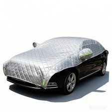 Padded Half Car Cover Hail Protector Universal Hatchback Sedan SUV