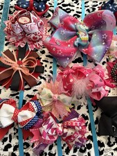 Lot Of Girls Bows Assorted All Clips