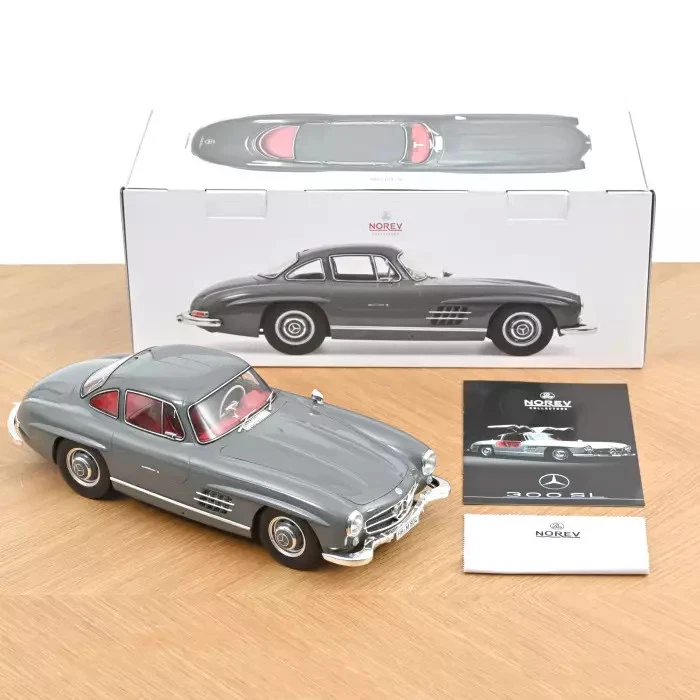 MERCEDES 300 SL 1954 Gris Graphite - 1:12 Norev 123852 - Photo 3/4