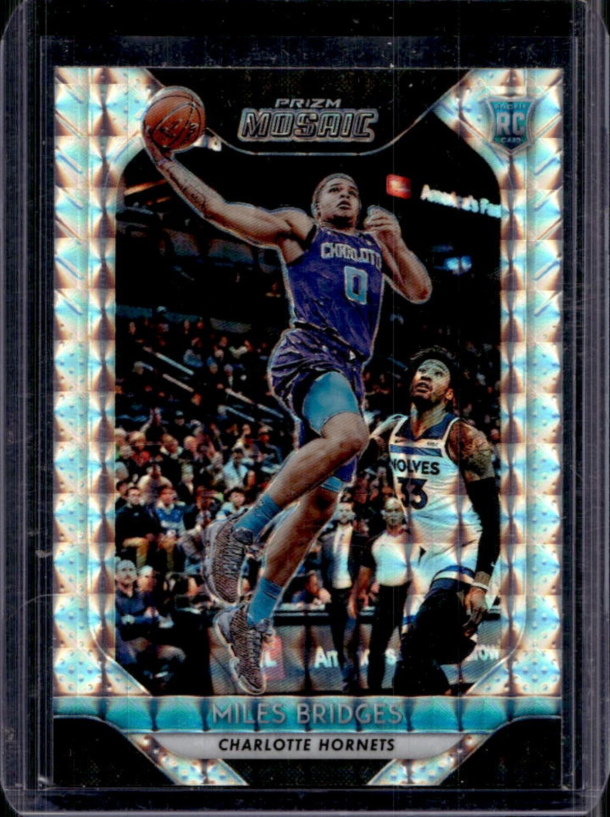 2018-19 Mosaic Prizm Miles Bridges RC Rookie #76 Hornets