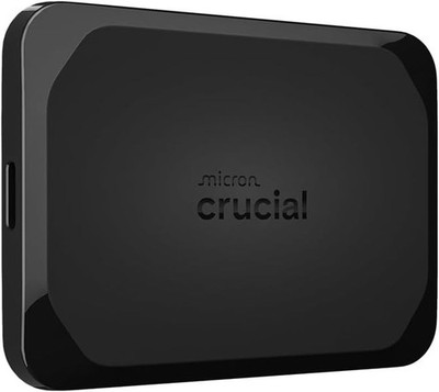 Crucial X10 2TB externe tragbare SSD Festplatte - bis zu 2100MB/s, USB-C 2TB, schwarz