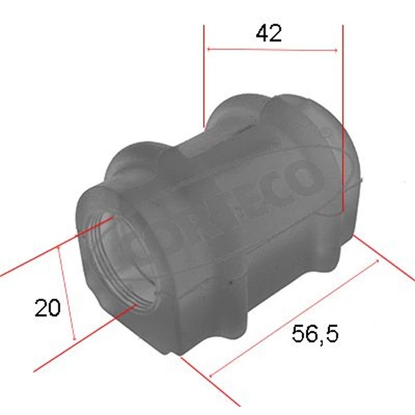 Corteco Stabilager Buchse Stabi Vorderachse Innen Passend FüR CitroËN AX Saxo PE-image