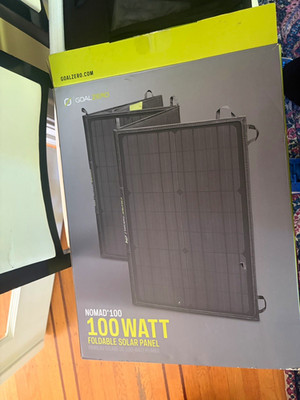 Goal Zero Nomad 100 Foldable Solar Panel 100W Model 13007 NEW Open Box Never Use