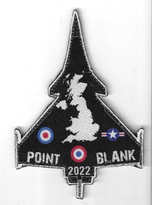 RAF PATCH 1 SQUADRON POINT BLANK 2022 TYPHOON  ROYAL AIR FORCE SQUADRON PATCH