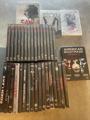 Lot De 43 DVD Films D’horreur - Version Française - Bon État - Photo 1/4