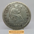 1858 Liberty Seated Silver Quarter, Polished - #C57049NQ