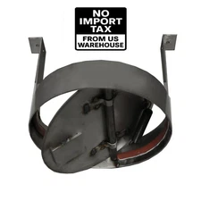 Premier 8" Drop-In Round Chimney Damper with Secure Seal for Energy Efficiency.