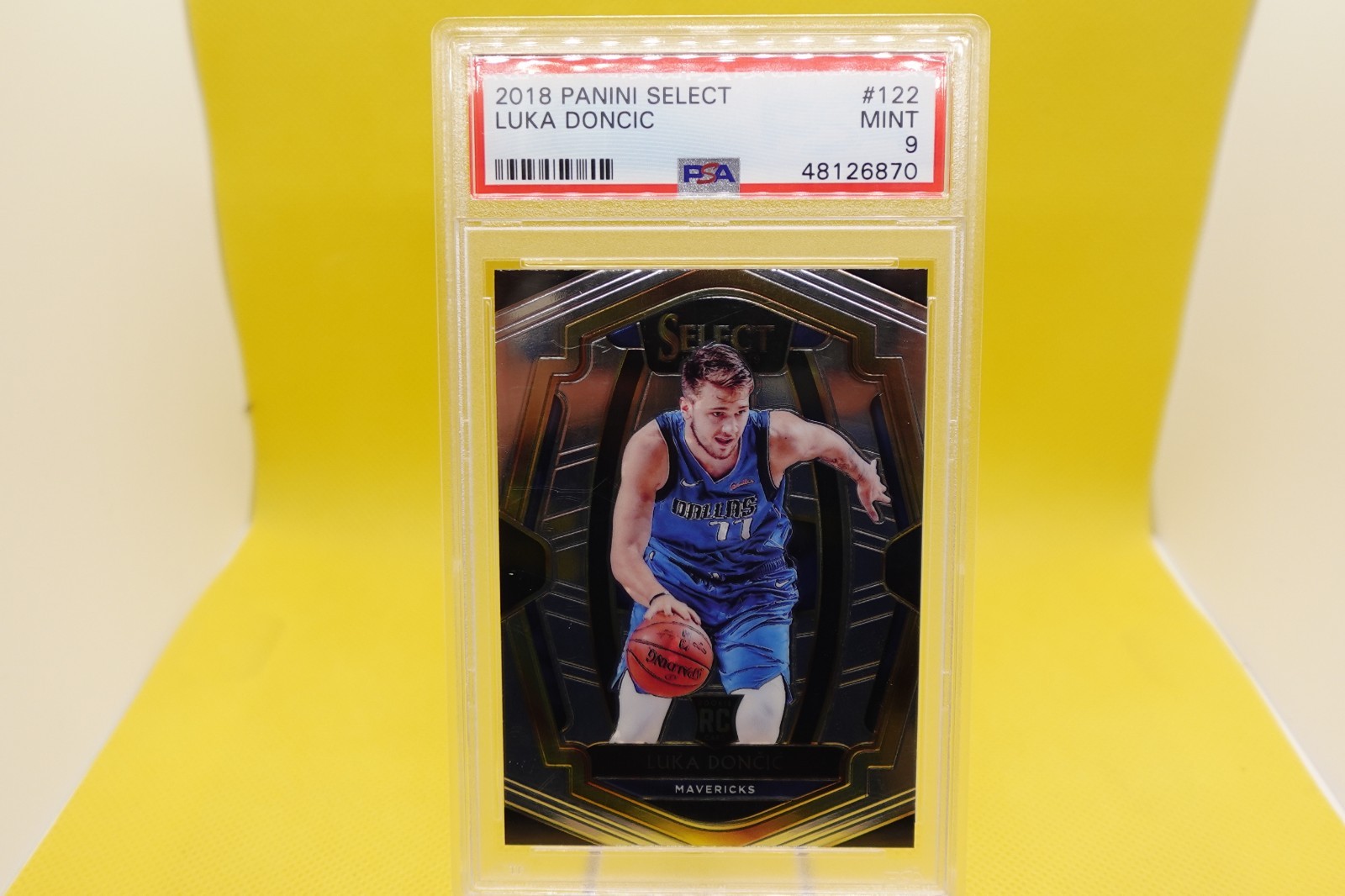 2018-19 Panini Select Luka Doncic #122 RC Premier Level PSA 9 view 1