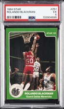 1984 STAR #251 ROLANDO BLACKMAN ROOKIE RC PSA 5
