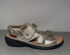 Sandalias Finn Comfort Gomera-S para mujer US 9 EU40 D cuero metálico