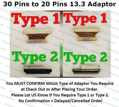 Wholesale 13.3'' LCD Screen 30 Pin to 20 Converter Connector adapter 80001