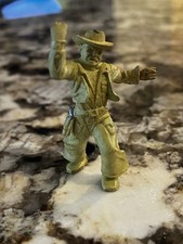Marx 1950's Cowboy Fighting Hands from early Western Town Gun On Hip Figure