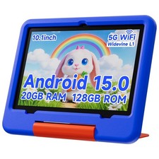 Tablet for Kids with EVA Protective Case, Android 15.0 Toddler Tab PC 10.1Inc...
