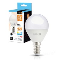 Kobi LED Leuchtmittel E14 6W 6000K Kaltweiß 470Lm Kugel 200°
