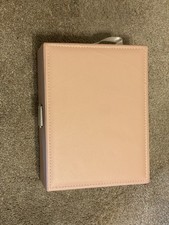 Jewelry Box Organizer with Lock  Key  2Layer Jewelry Storage Case. Color. Pink