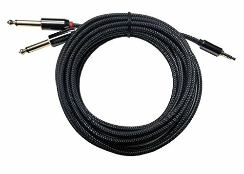 OMNIHIL 3.5 mm TRS to Dual 15FT 1/4 inch TS Stereo Cable for PRESONUS R80 - Picture 1 of 4