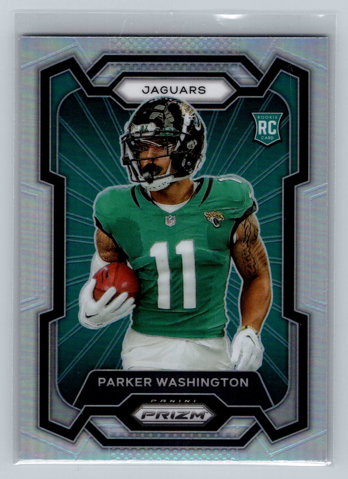2023 Prizm Parker Washington #331 Rookie Variations Prizms Silver Jaguars