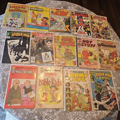 Lot Of 14 Comics, Ranging Decades, Bagged and Boarded, See Pics, Nice Mixture