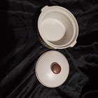 Vintage Stoneware Crock With Lid~Vegetable Design~Oven Proof~Korea~Hand Painted — photo 4