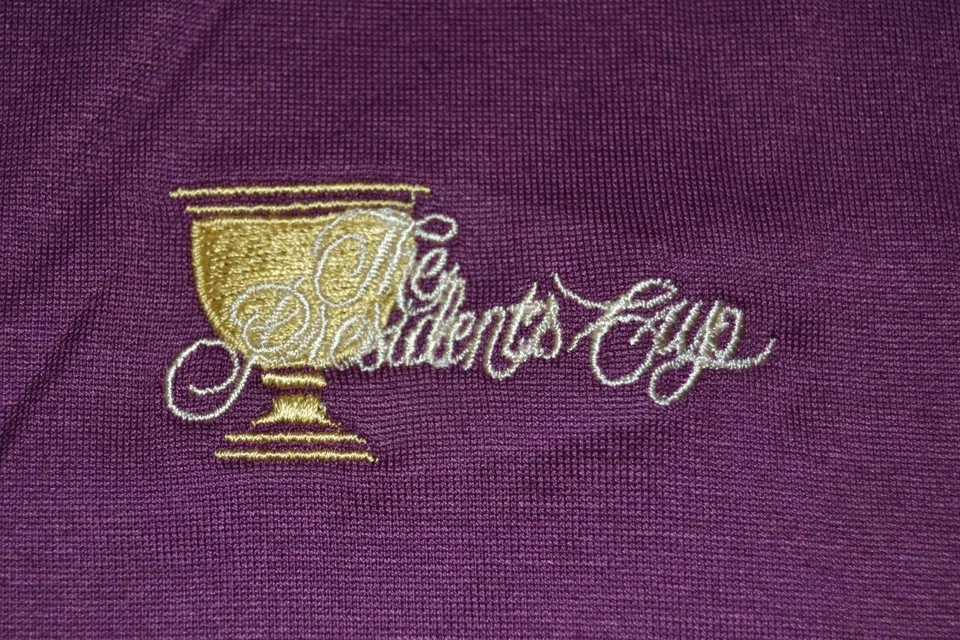 CAMISA POLO BEN HOGAN PRESIDENTS CUP ROJO MORADO HOMBRE TALLA GRANDE L Foto 3 de 4