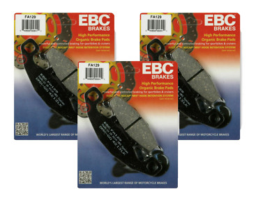 SATZ / BREMSBELÄGE FA129 EBC ANT POST N3 KAWASAKI ZX-10 1000 TOMCAT 1988/1990