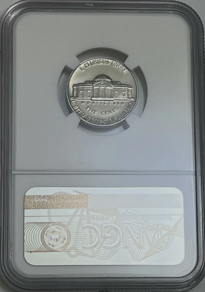 1959 NGC PF69 Proof Thomas Jefferson Nickel 5c Portrait Label - Image 2 of 3