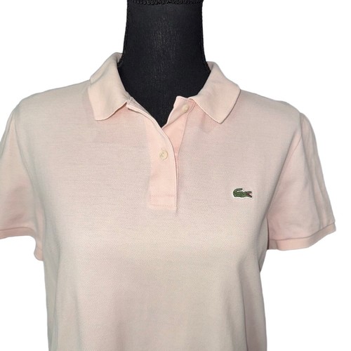 LACOSTE Damen Polo Regular Fit Soft Cotton Petit Pique in Rosa - Gr. 40|XL Neu ohne Etikett - Bild 4 von 12