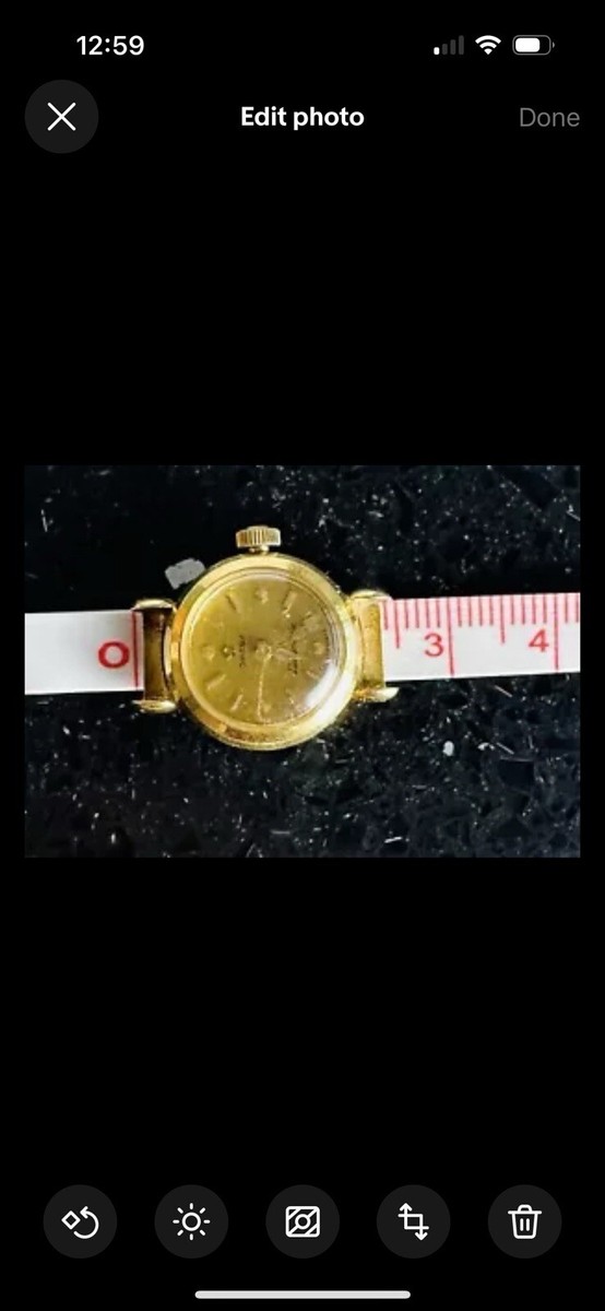 Vintage Omega Ladymatic Cal. 455 Automatic Watch Solid 18k Yellow