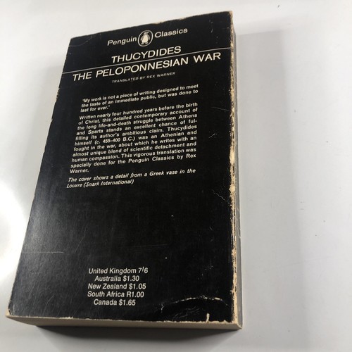 History Of The Peloponnesian War by Thucydides Small Paperback Historical Book - Picture 13 of 13