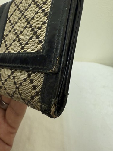Vintage Gucci Long Wallet Subtle Design Quiet Luxury - Picture 3 of 18