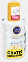 ✿ 2 X 200 Ml Nivea Sun Kids Sensitiv Lsf 50+ Sonnenspray Schutz + 50 Ml Lsf 30 ✿