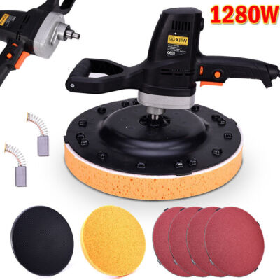 Putzbearbeitungsmaschine 1280W Putzglättmaschine Filzmaschine +  Ersatzschwämme