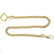 Pocket Watch Chain Fob Curb Design 14" PC3-G