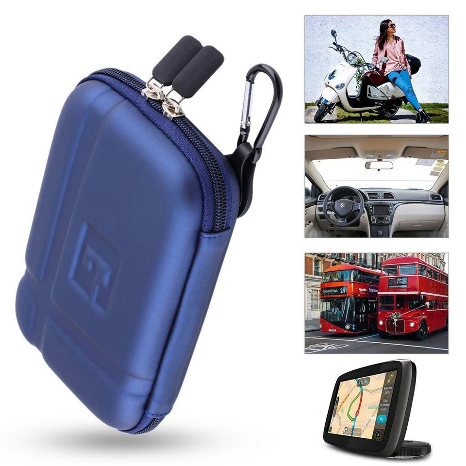 5.2 Inch Hard Carrying Storage Travel Case Bag GPS Cover for Tomtom Garmin Nuvi - Image 2 of 4