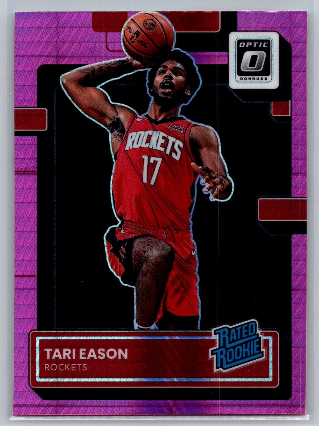 2022 Panini Donruss Optic Basketball Tari Eason Rookie RC Pink Hyper Prizm #203