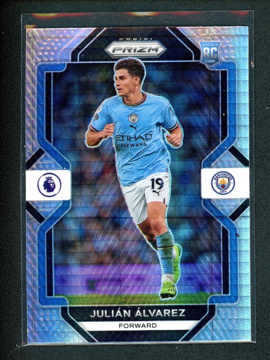 22-23 Prizm Premier League Julian Alvarez Hyper Silver Rookie Rc