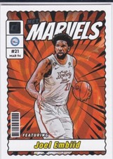 JOEL EMBIID Philadelphia 76er Basketball 2023/24 Donruss NET MARVELS INSERT CARD