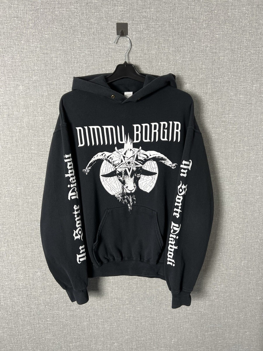 Vintage Dimmu Borgir “Religion Sickens me!” Big Logo Rock Band Hoodie Size  M | eBay